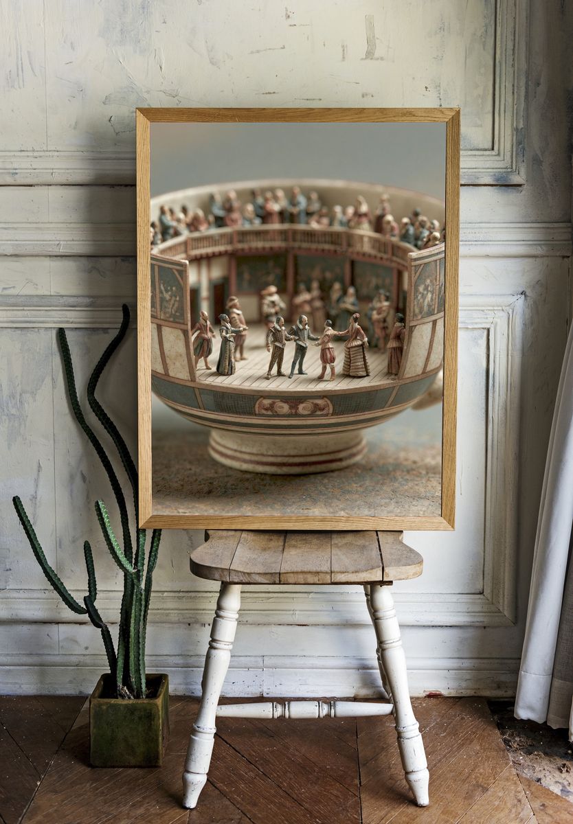 Miniature Theatre Cup Photography Poster. room preview