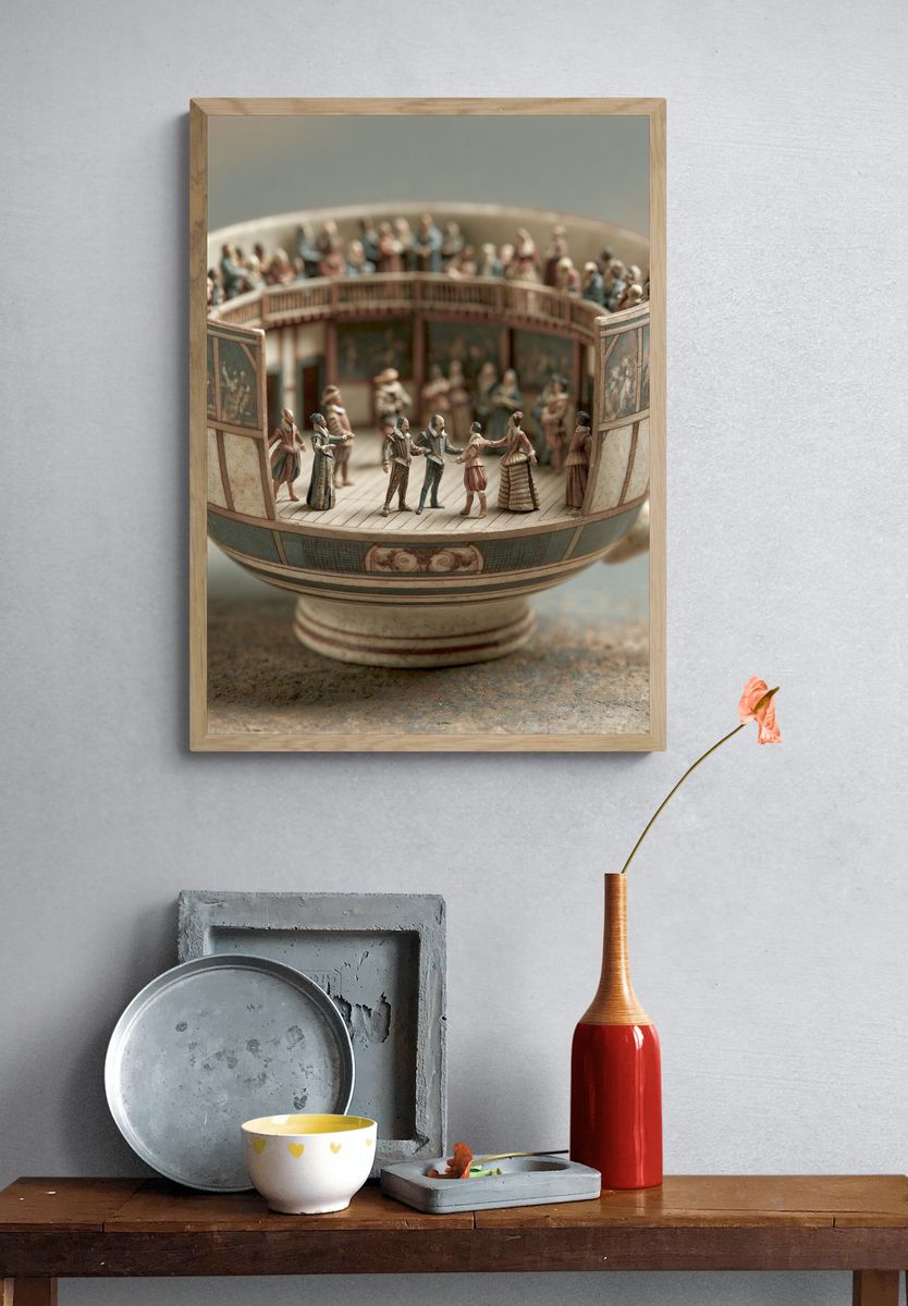 Miniature Theatre Cup Photography Poster. — room view 3