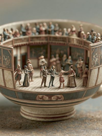 Miniature Theatre Cup Photography Poster.