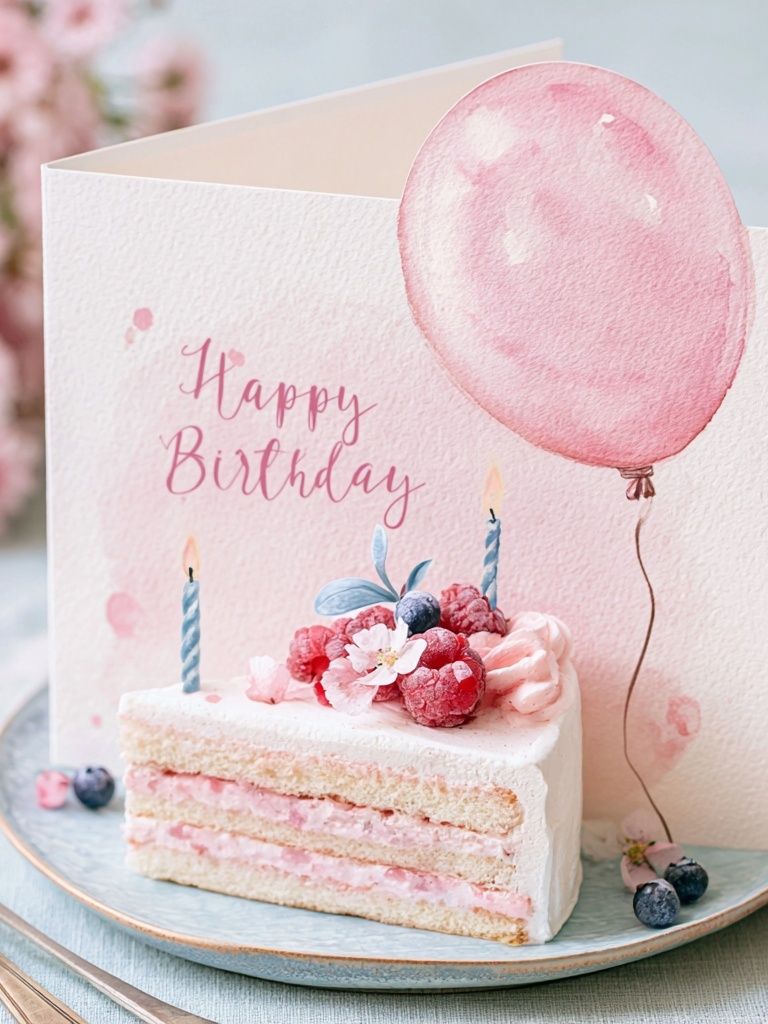 Happy Birthday Cake Photography Poster. poster detail