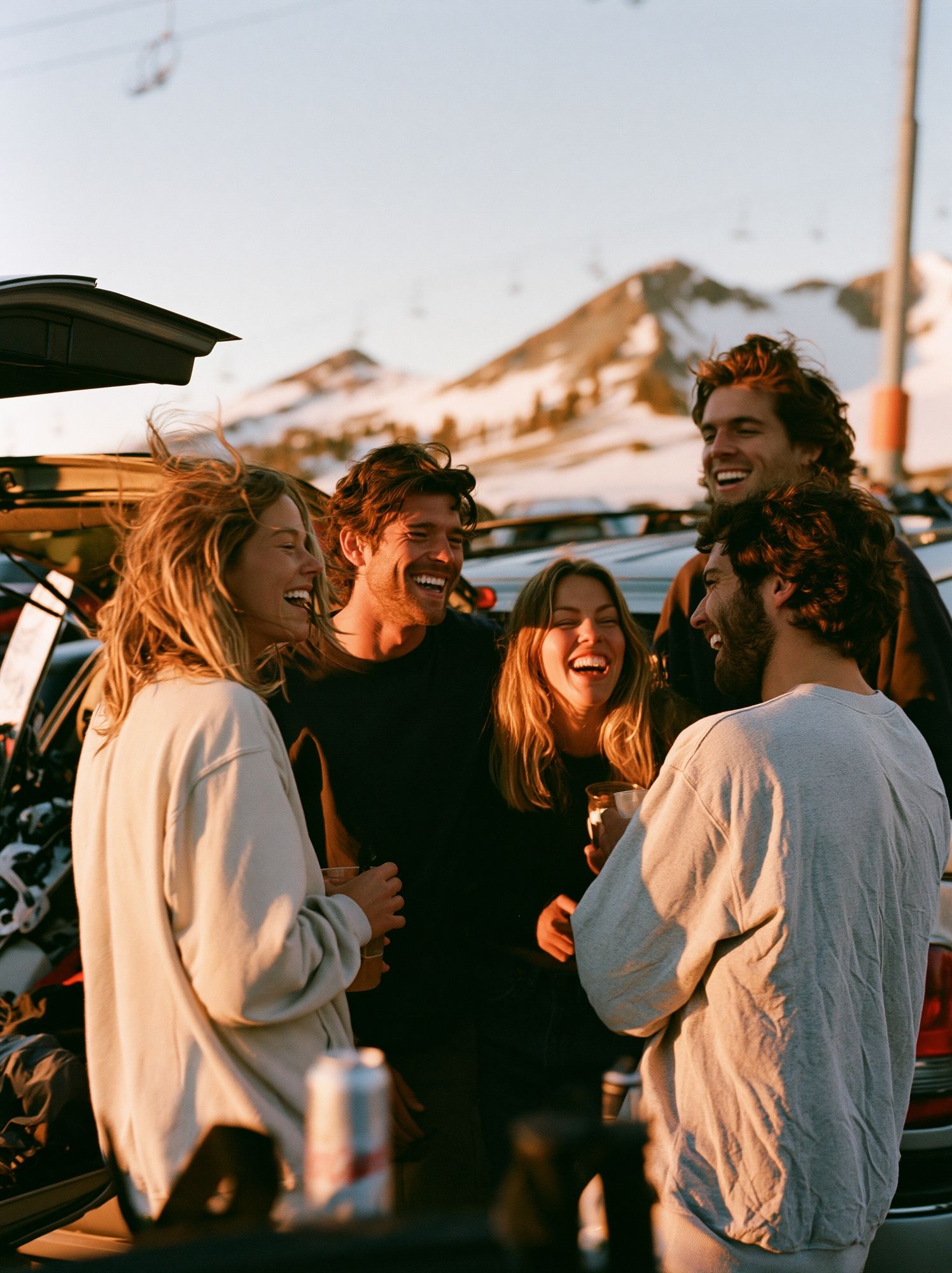 Mountain Friends Gathering Photography Poster. poster detail