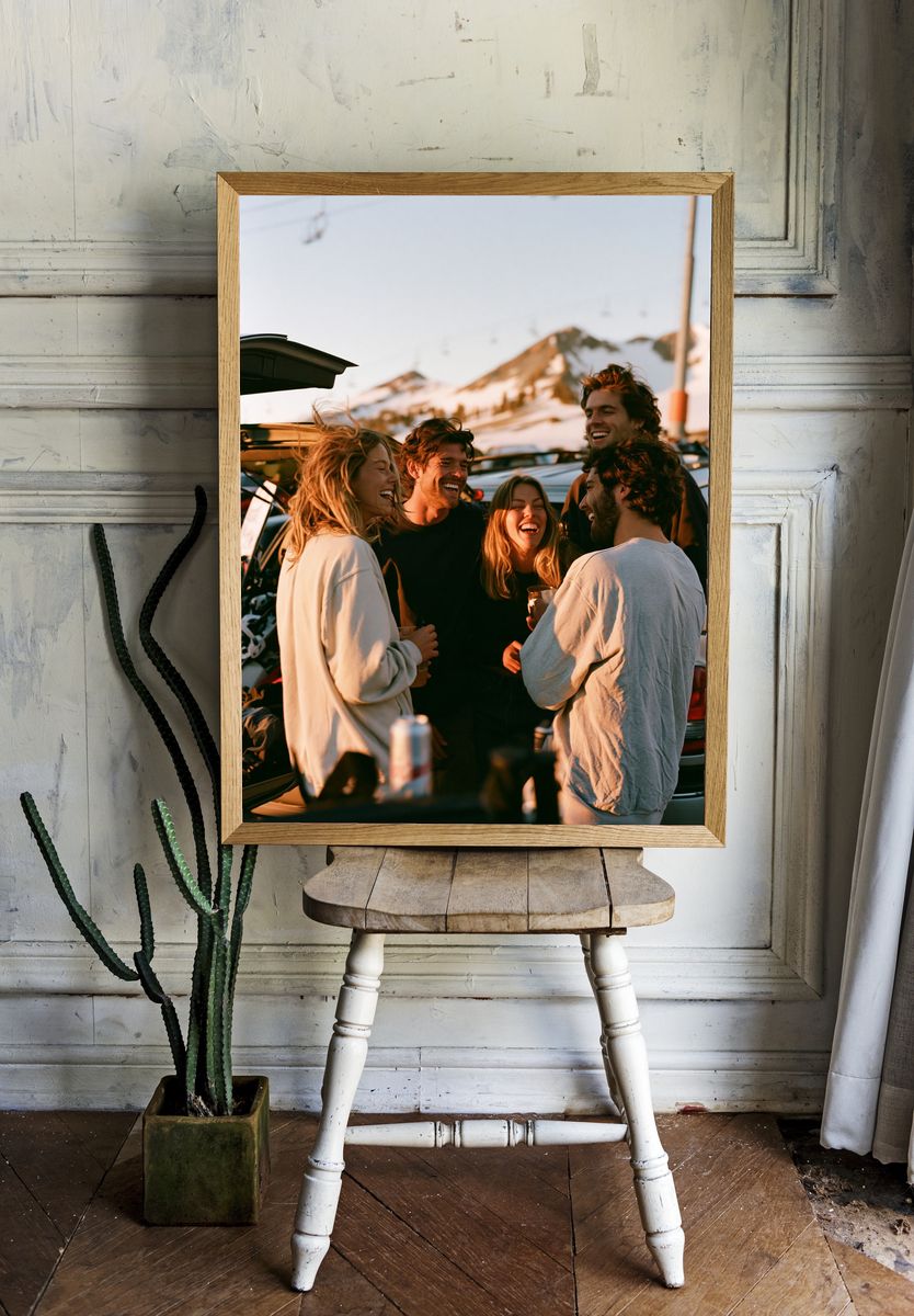 Mountain Friends Gathering Photography Poster. room preview