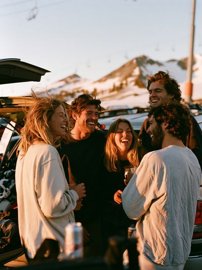 Mountain Friends Gathering Photography Poster.