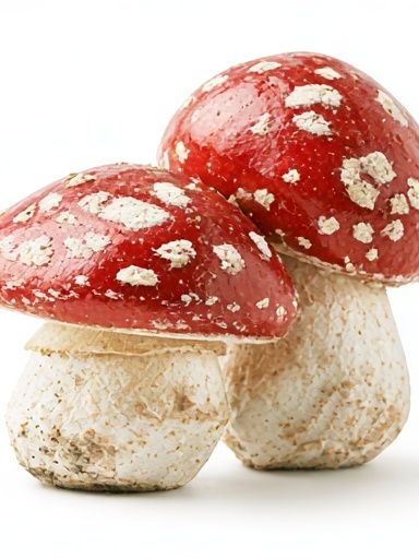 Red Toadstool Mushrooms Photography Poster. poster — photography art
