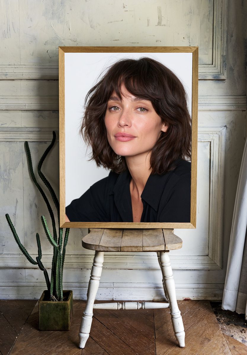Brunette Portrait Photography Poster. room preview