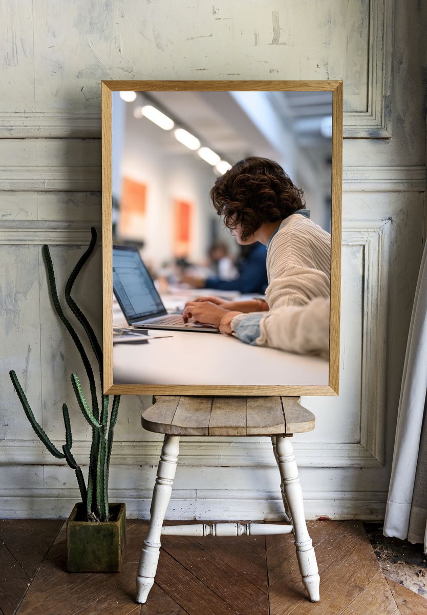 Creative Office Workday Photography Poster. room preview