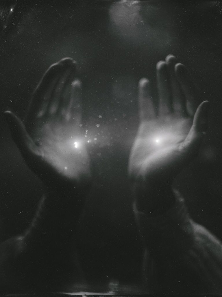 Celestial Hands Photography Poster. poster detail