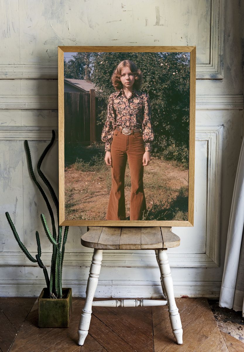 Vintage Portrait Fashion Poster. — room view 1