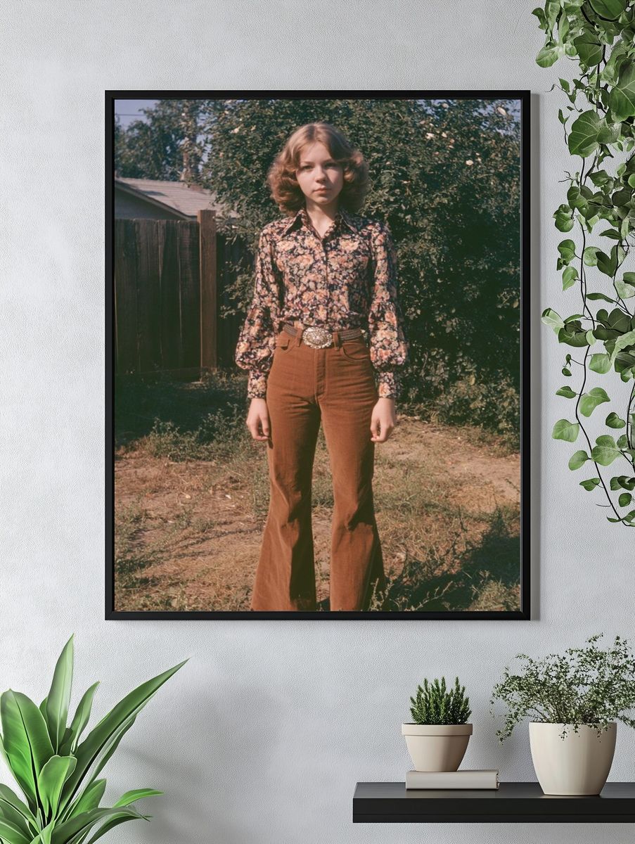 Vintage Portrait Fashion Poster. — room view 4