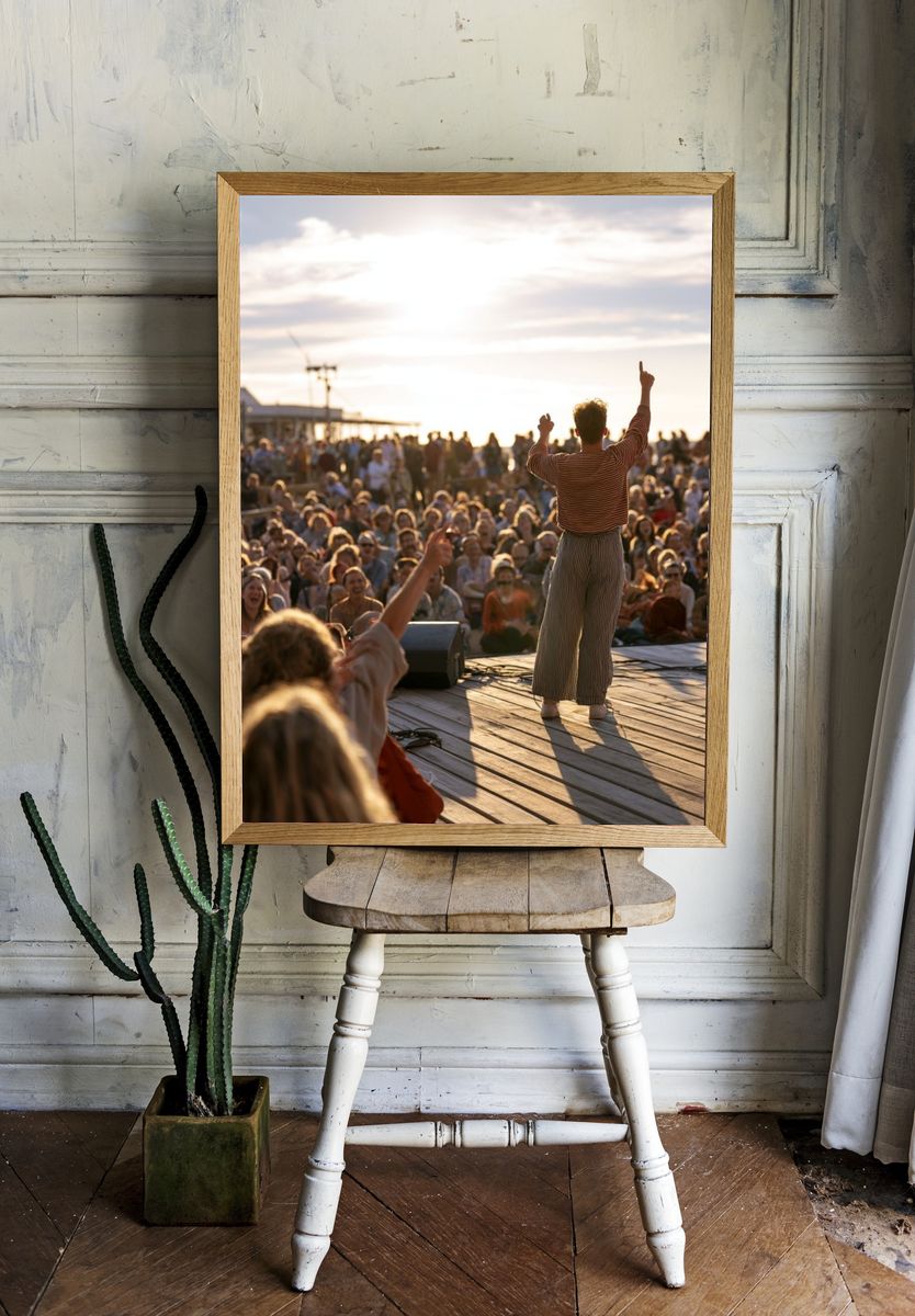 Outdoor Concert Crowd Photography Poster. room preview