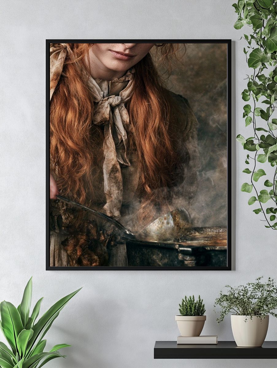 Victorian Cook Portrait Photography Poster. — room view 4