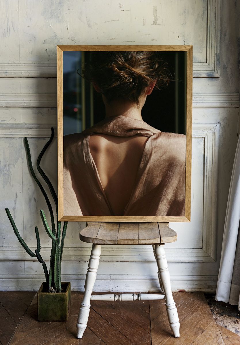 Backlit Portrait Photography Poster. — room view 1