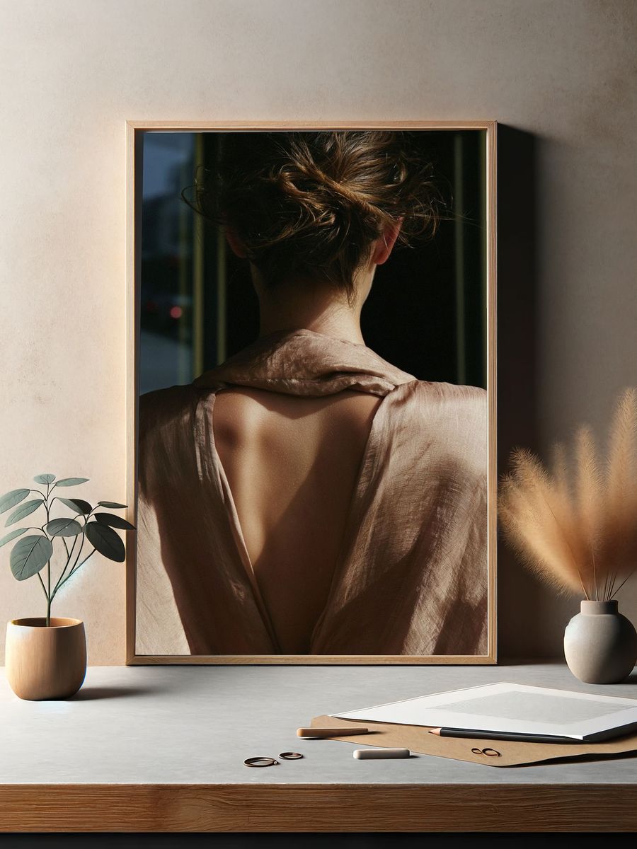 Backlit Portrait Photography Poster. — room view 2