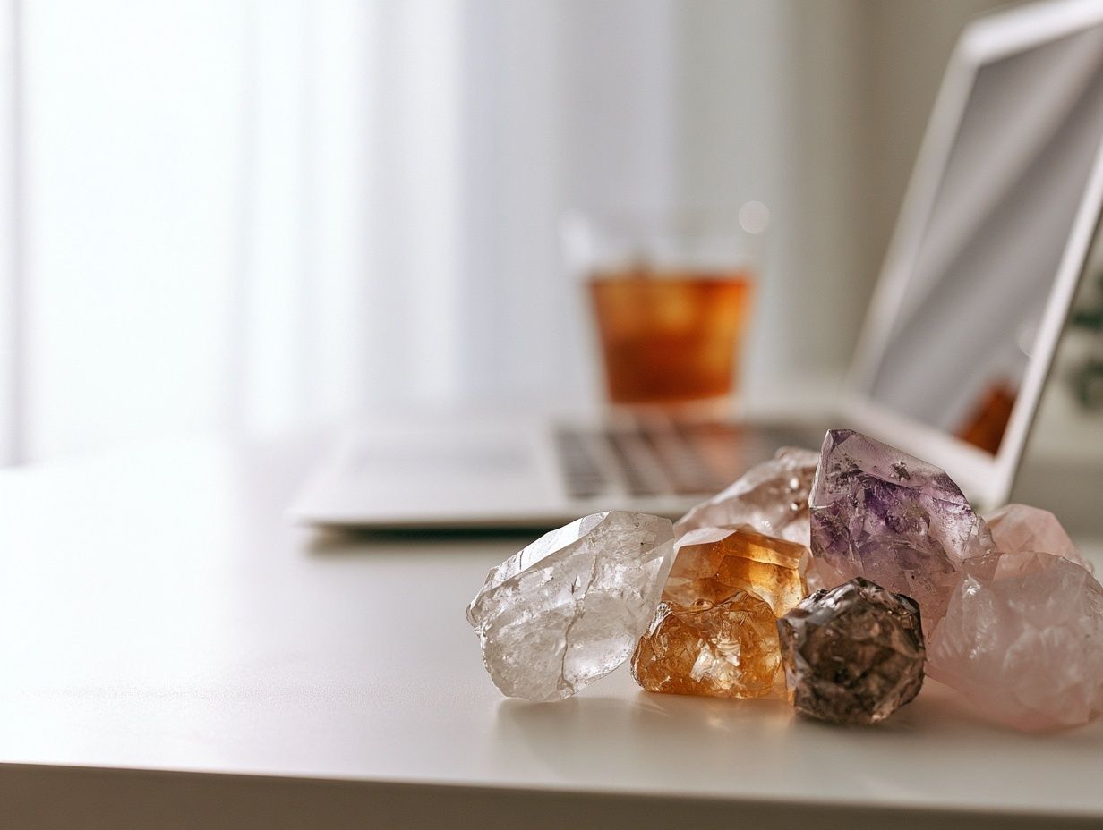 Healing Crystals Still Life Poster. poster — photography art