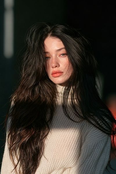 Moody Woman Portrait Photography Poster.