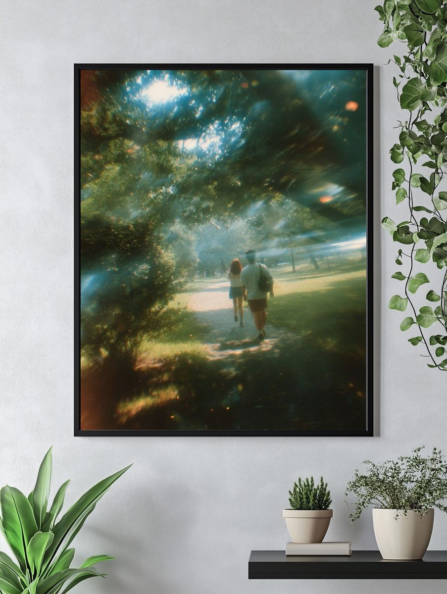 Dreamy Park Walk Photography Poster. — room view 4