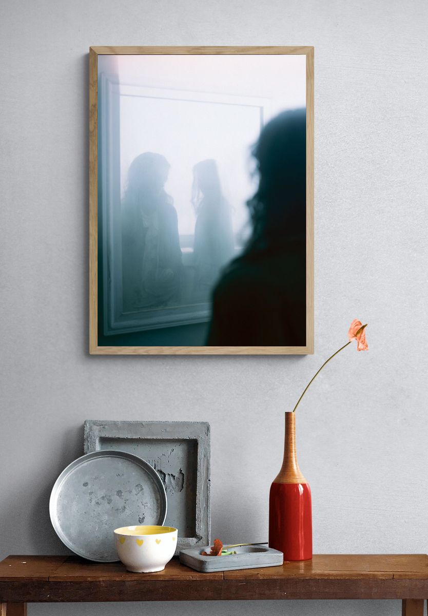 Dreamy Mirror Portrait Print. — room view 3
