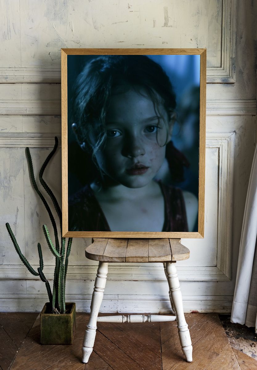Moody Girl Portrait Poster. — room view 1