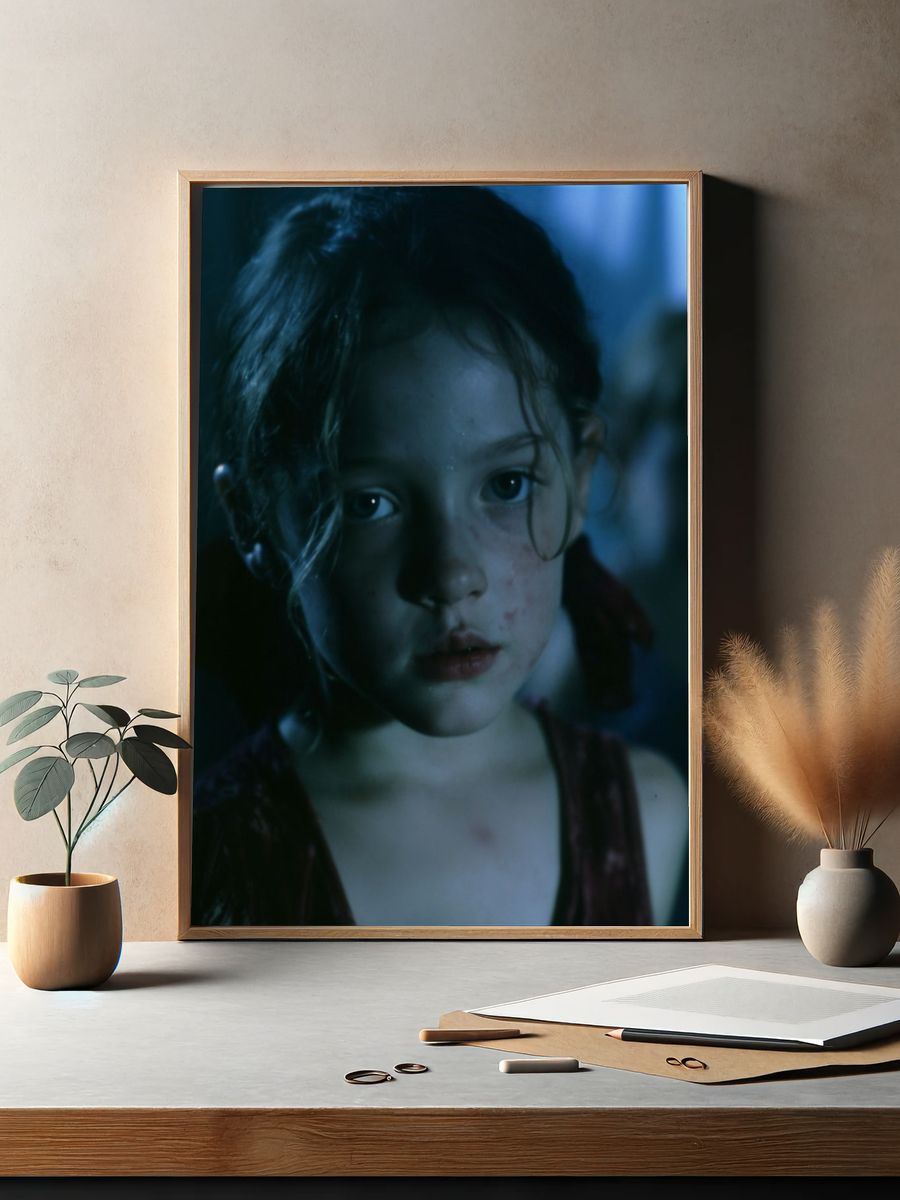 Moody Girl Portrait Poster. — room view 2