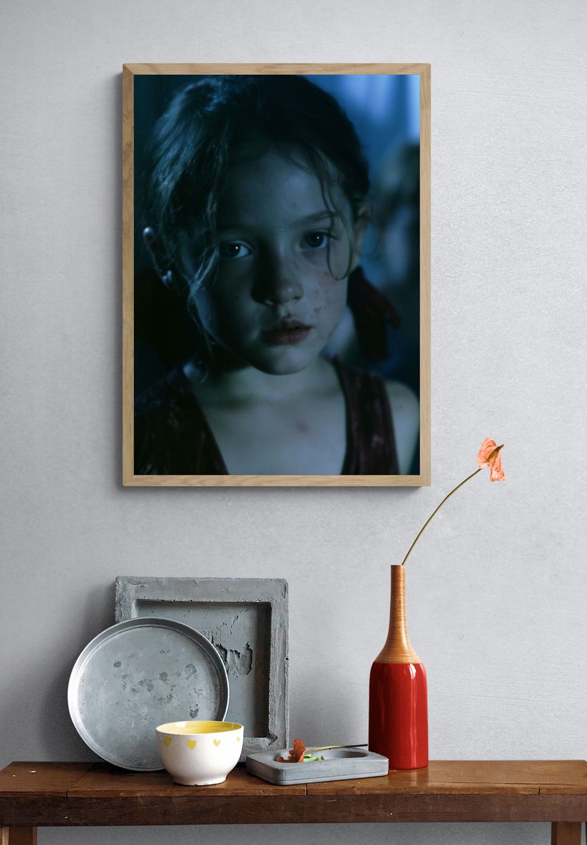 Moody Girl Portrait Poster. — room view 3