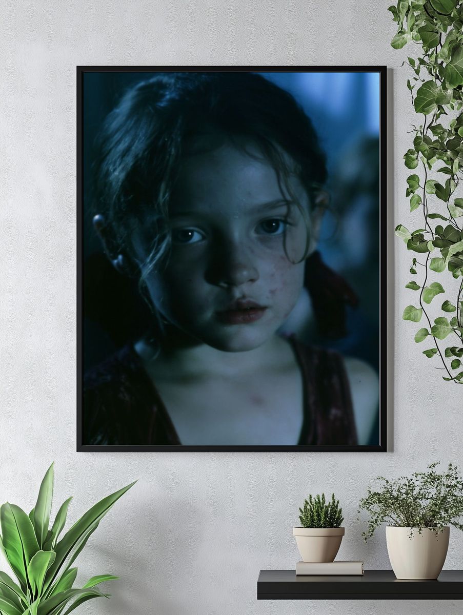 Moody Girl Portrait Poster. — room view 4