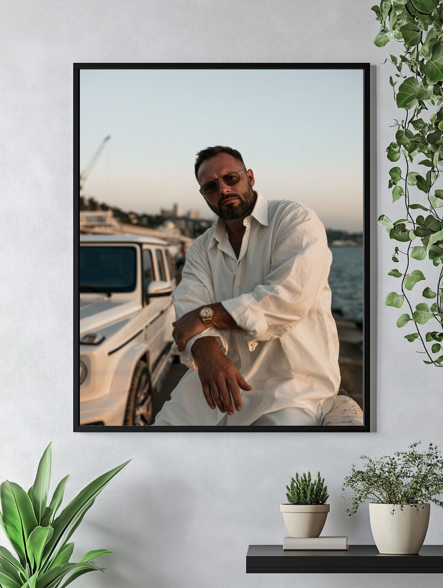 Luxury Yacht Portrait Photography Poster. — room view 4