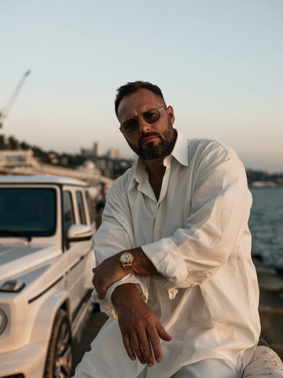 Luxury Yacht Portrait Photography Poster.