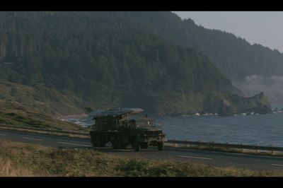 Coastal Missile Truck Photography Poster. poster