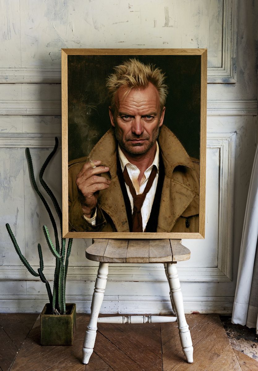 Detective Portrait Photography Poster. — room view 1