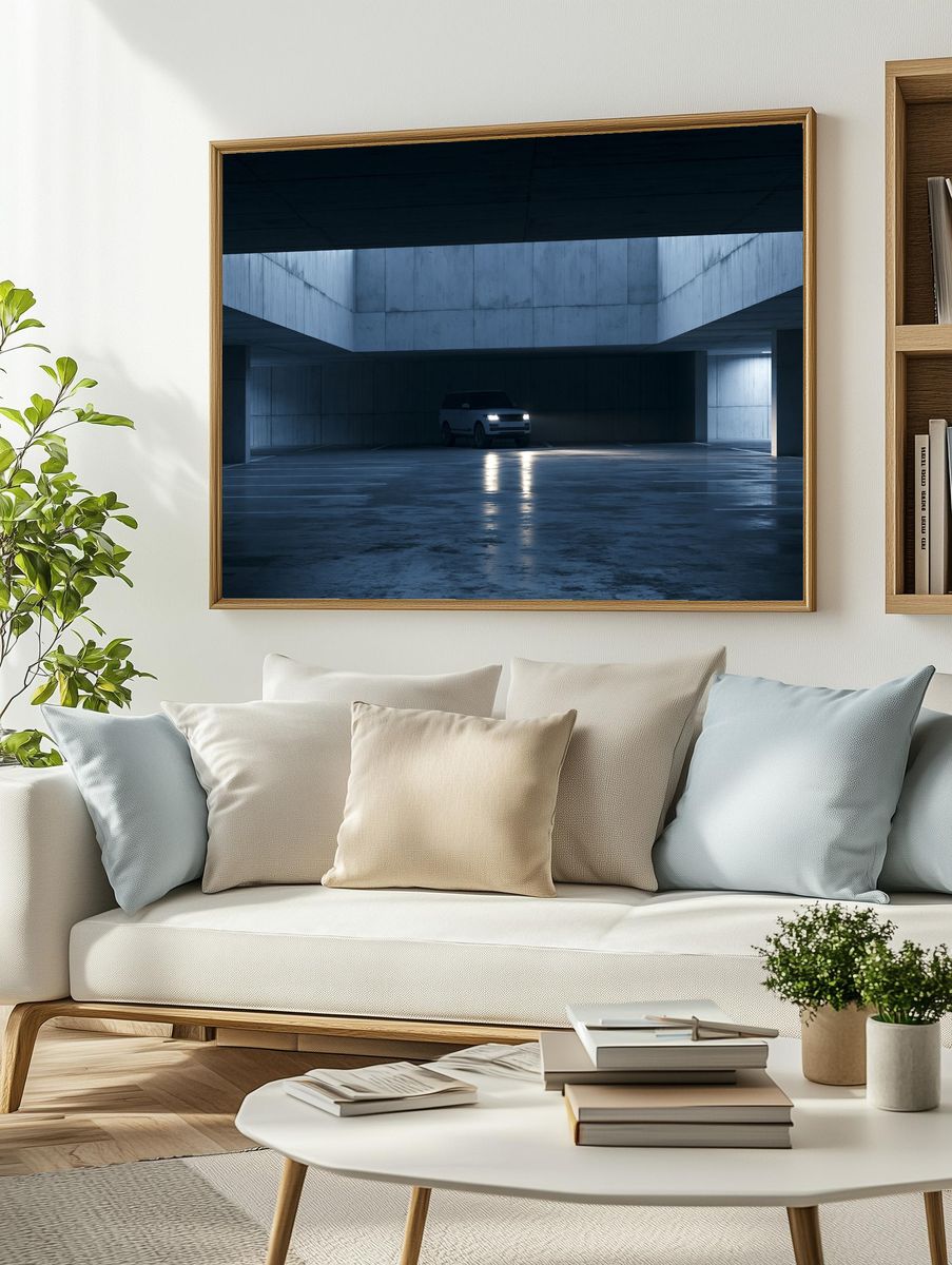 Range Rover Garage Photography Poster. — room view 2