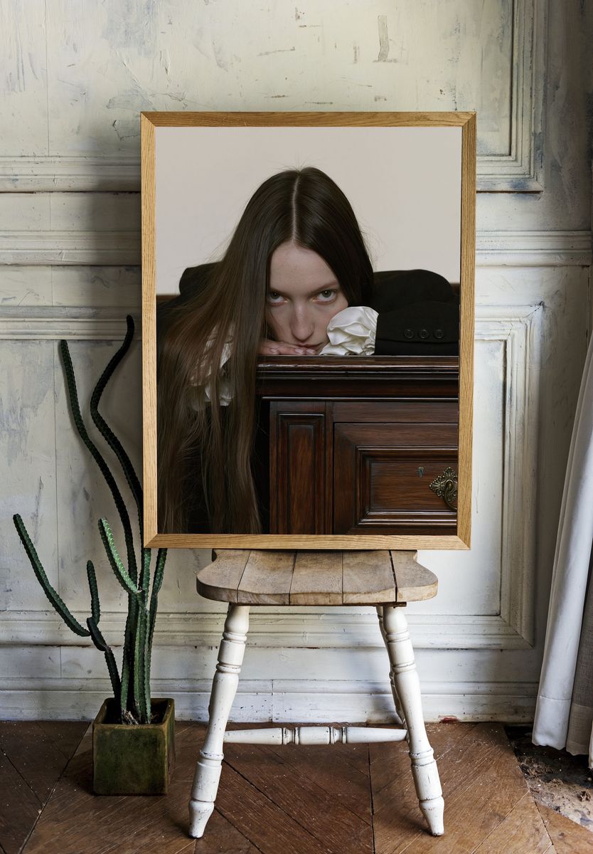 Moody Portrait Photography Poster. room preview