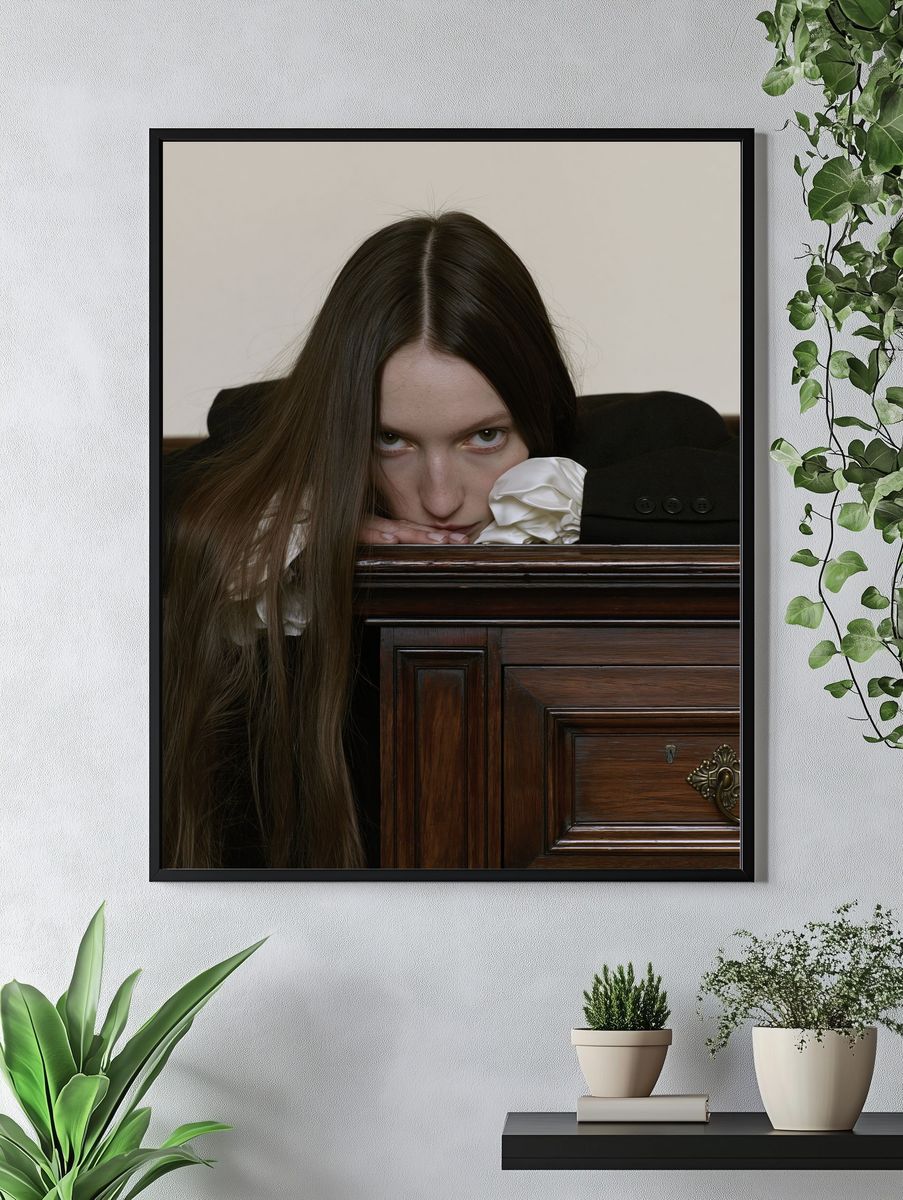 Moody Portrait Photography Poster. — room view 4