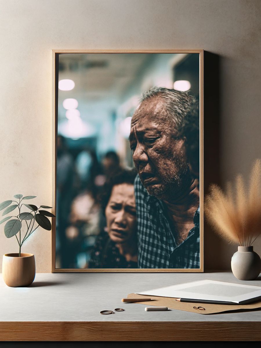 Emotional Street Portrait Poster. — room view 2