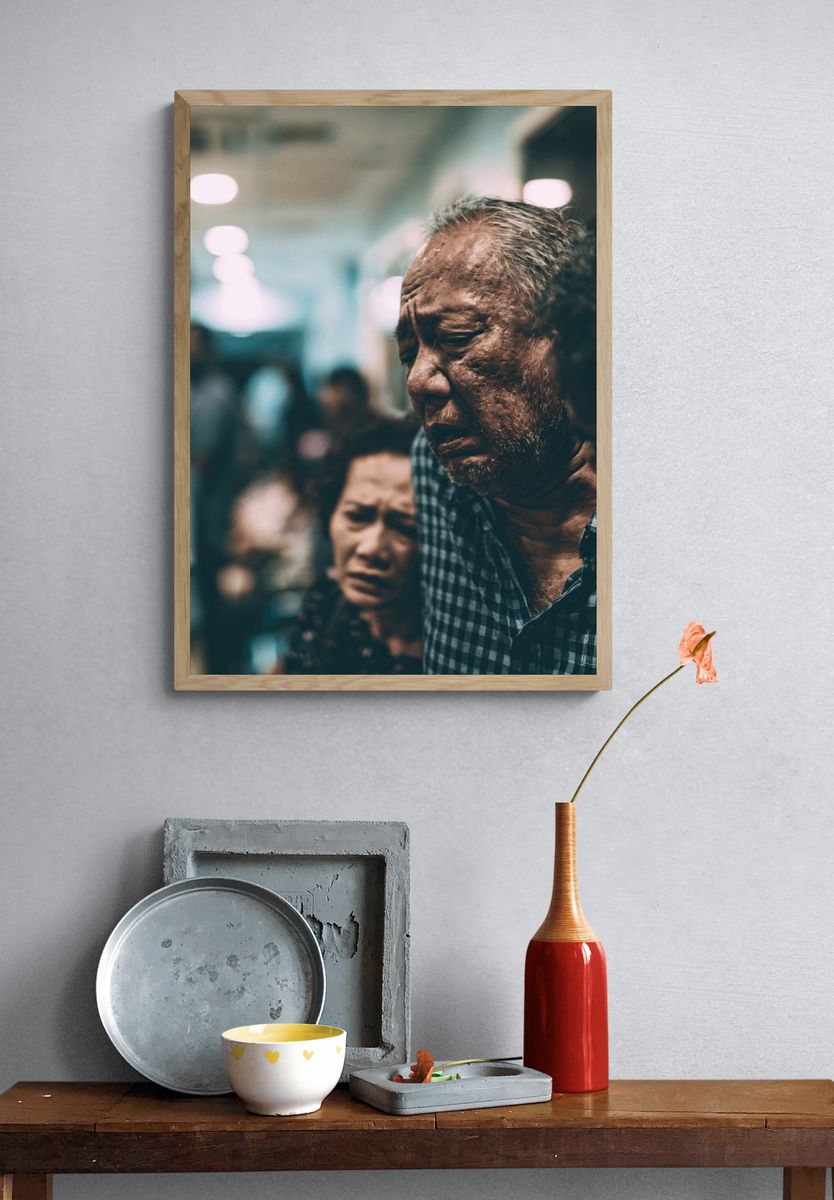 Emotional Street Portrait Poster. — room view 3