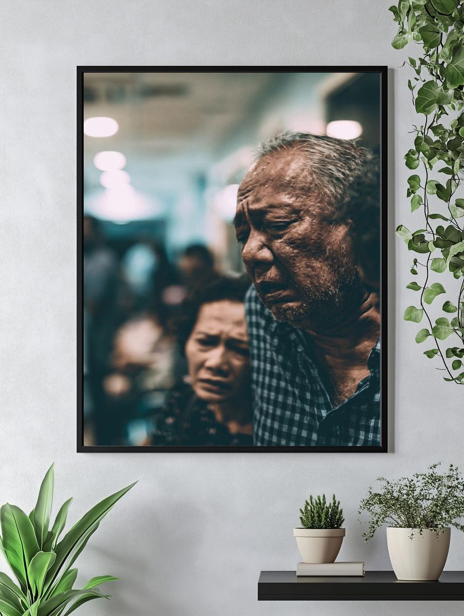 Emotional Street Portrait Poster. — room view 4