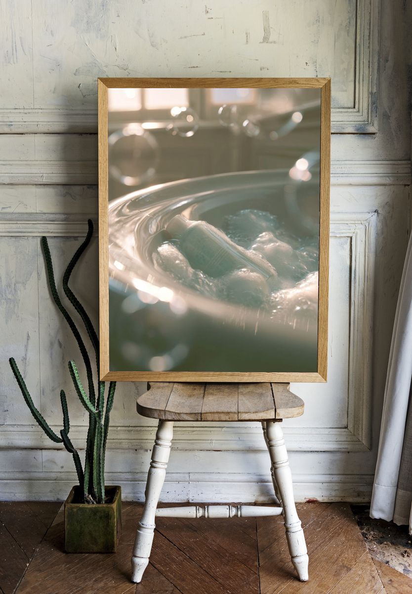 Soaking Bottle Still Life Poster. — room view 1