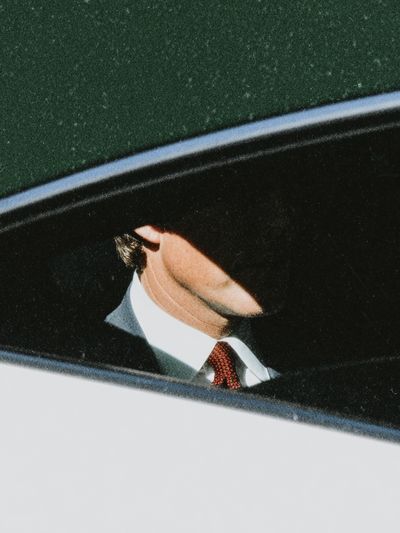 Car Window Portrait Photography Poster. poster