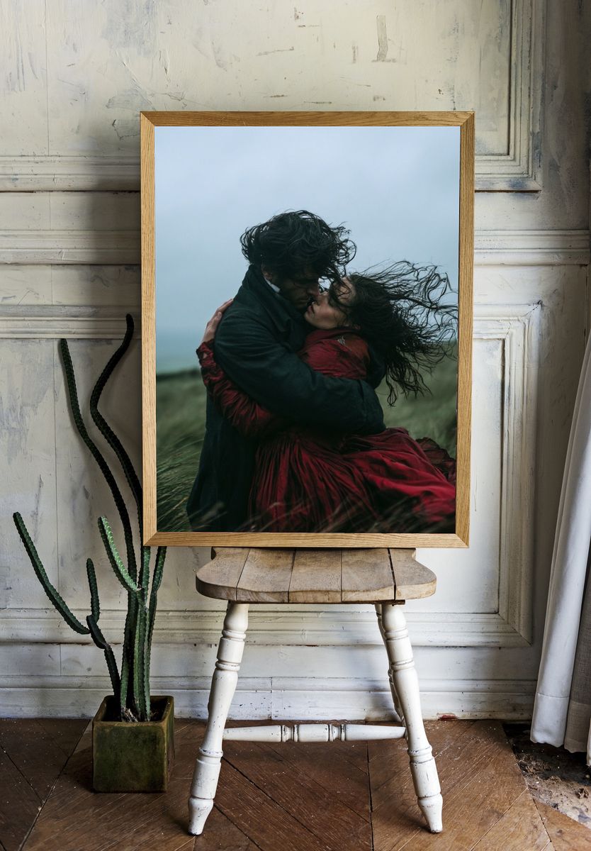 Windblown Lovers Photography Poster. room preview