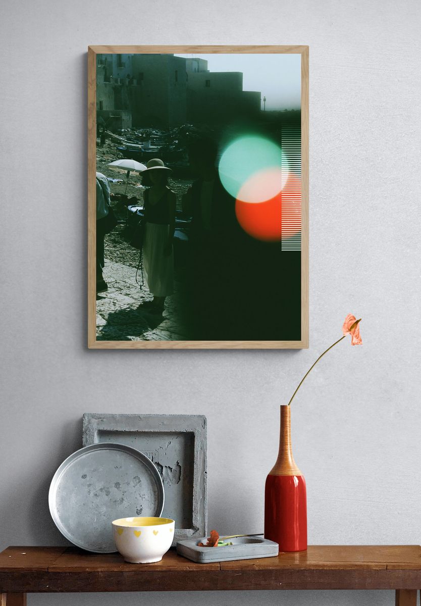 Coastal Silhouettes Photography Poster. — room view 3