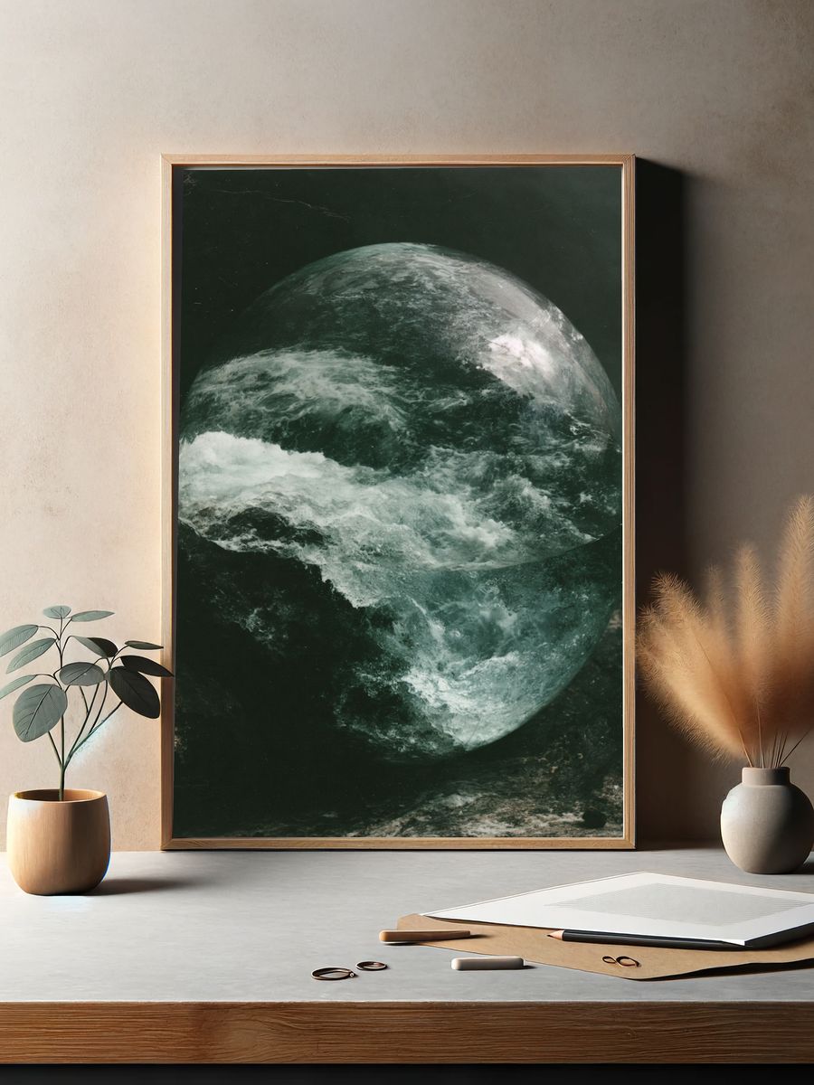 Earth Orbital Photography Poster. — room view 2
