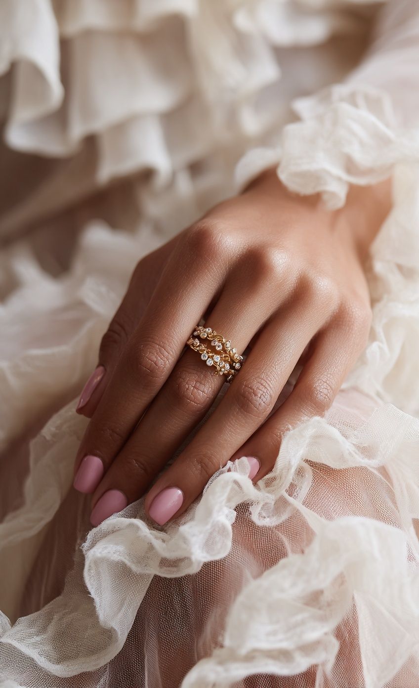 Elegant Hand with Floral Ring Poster. poster detail