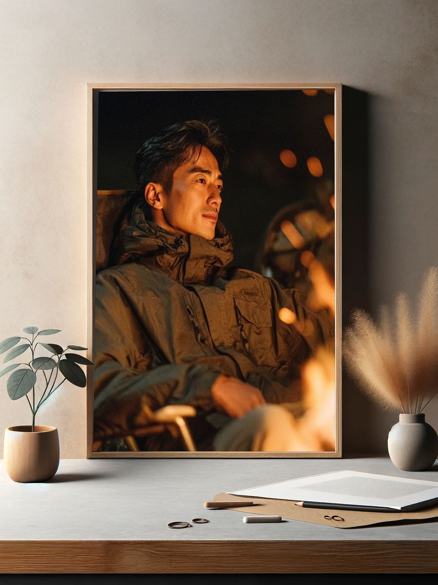 Campfire Portrait Photography Poster. — room view 2