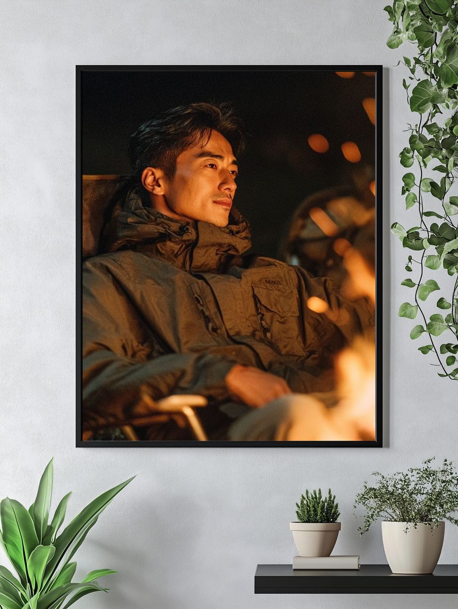 Campfire Portrait Photography Poster. — room view 4