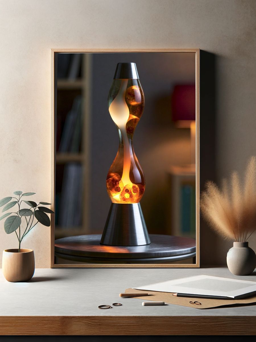 Lava Lamp Photography Poster. — room view 2