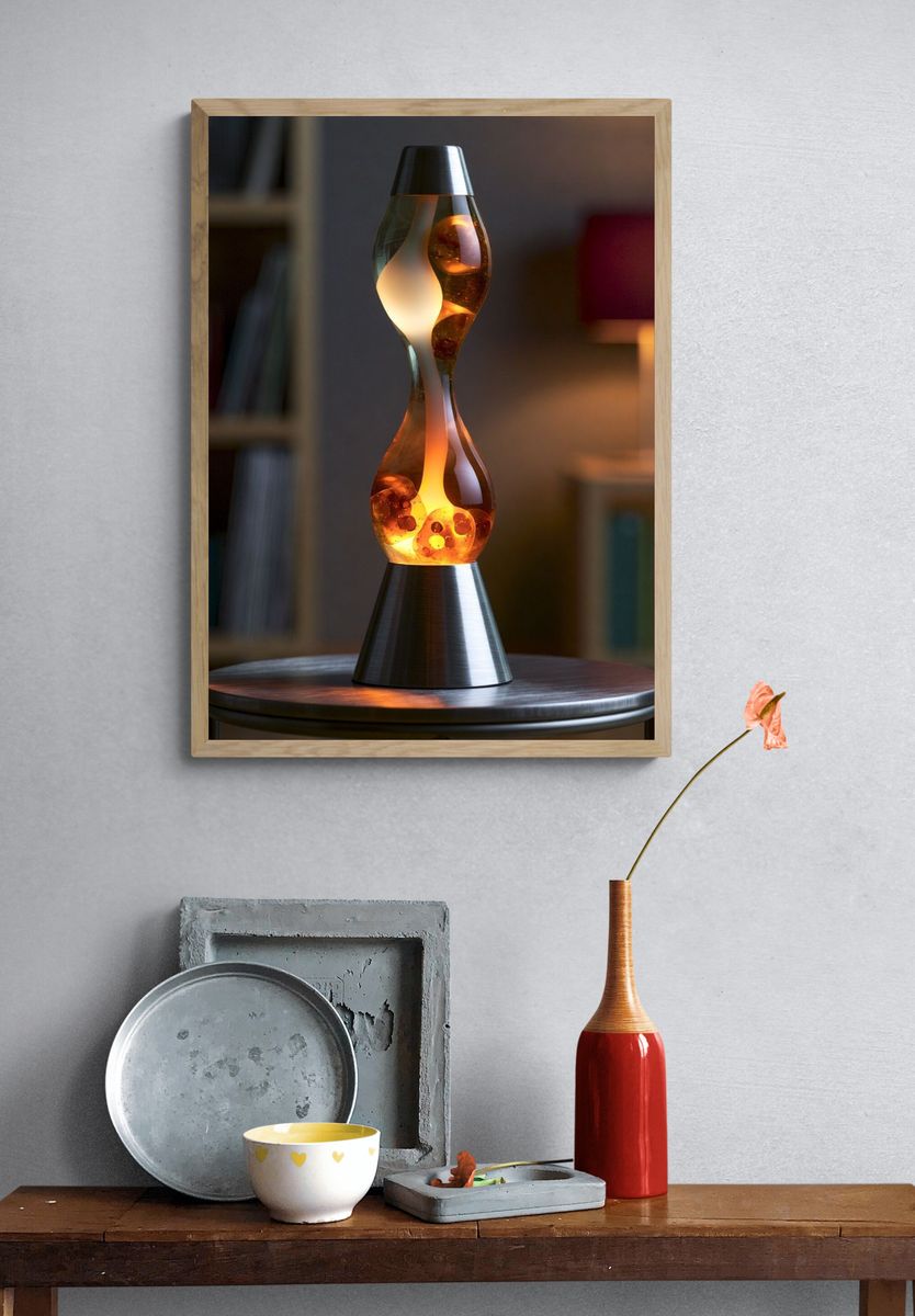 Lava Lamp Photography Poster. — room view 3