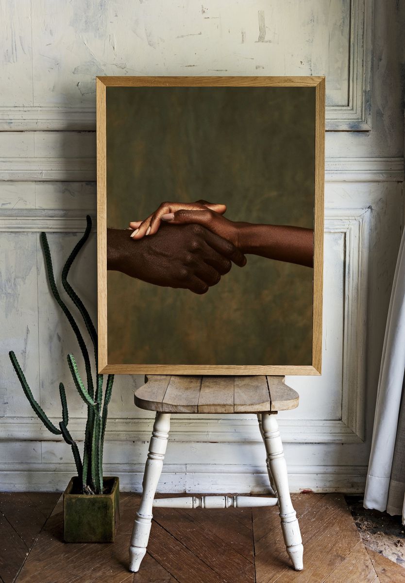 Hands of Unity Photography Poster. room preview
