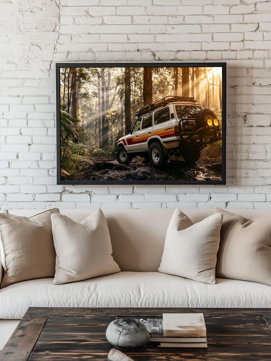Off-Road 4x4 Forest Adventure Poster. room preview
