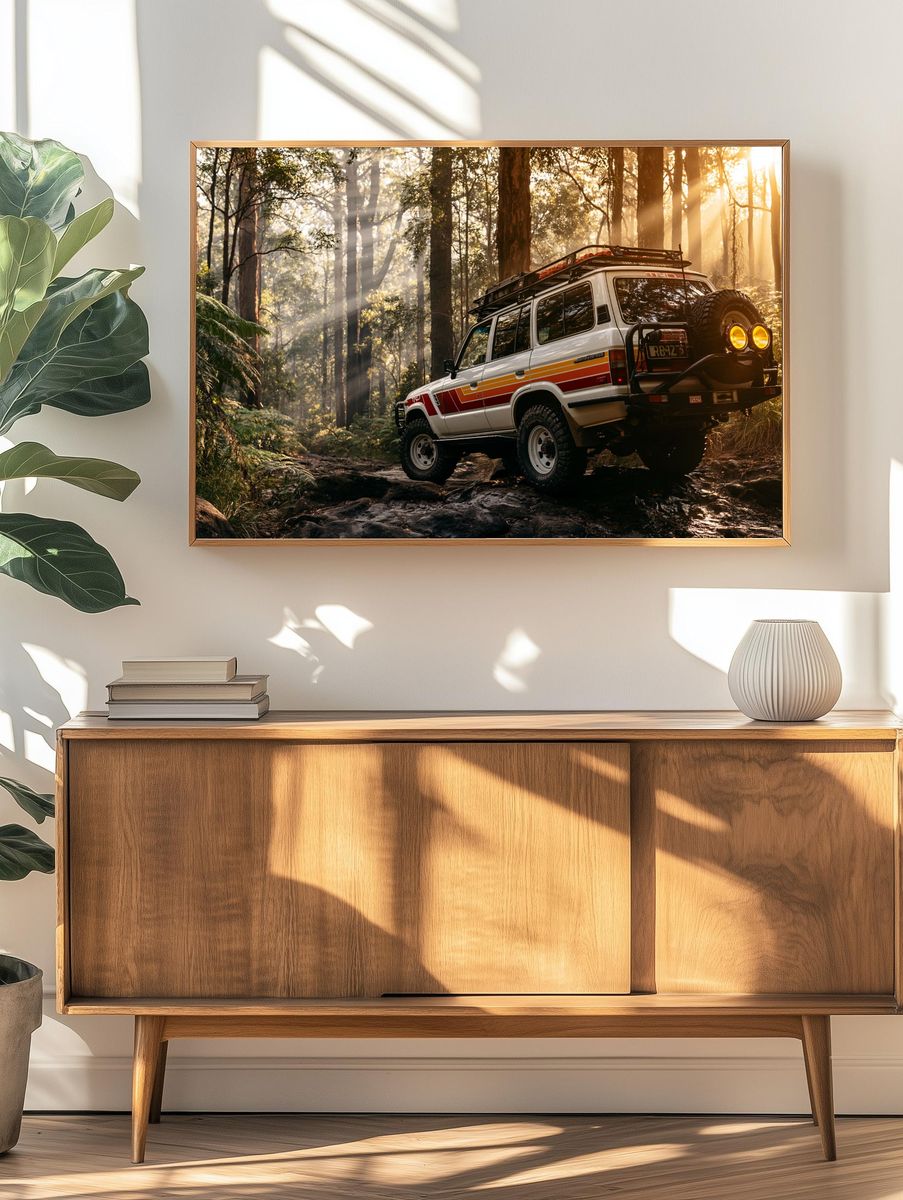 Off-Road 4x4 Forest Adventure Poster. — room view 3