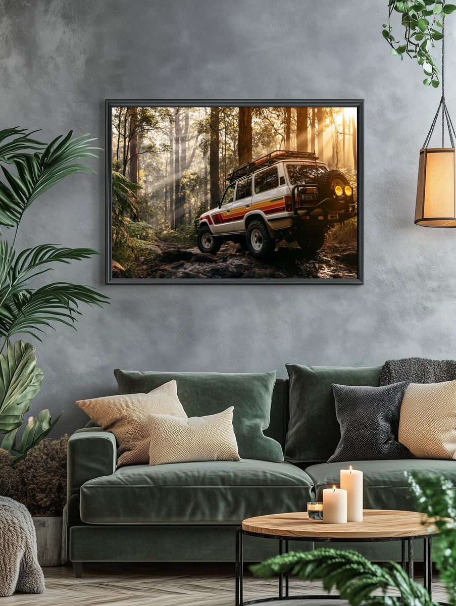 Off-Road 4x4 Forest Adventure Poster. — room view 4