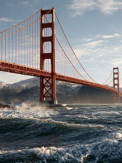 Golden Gate Bridge Landscape Print.